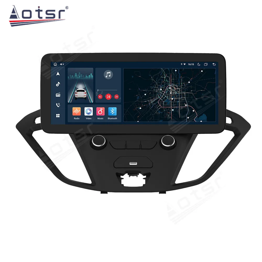 Автомобильный Радиоприемник Android 11 Для Ford Transit Tourneo 2016 2017 2018 2019 2020 GPS DSP Carplay Автомобильный Мультимедийный Стерео Головное Устройство