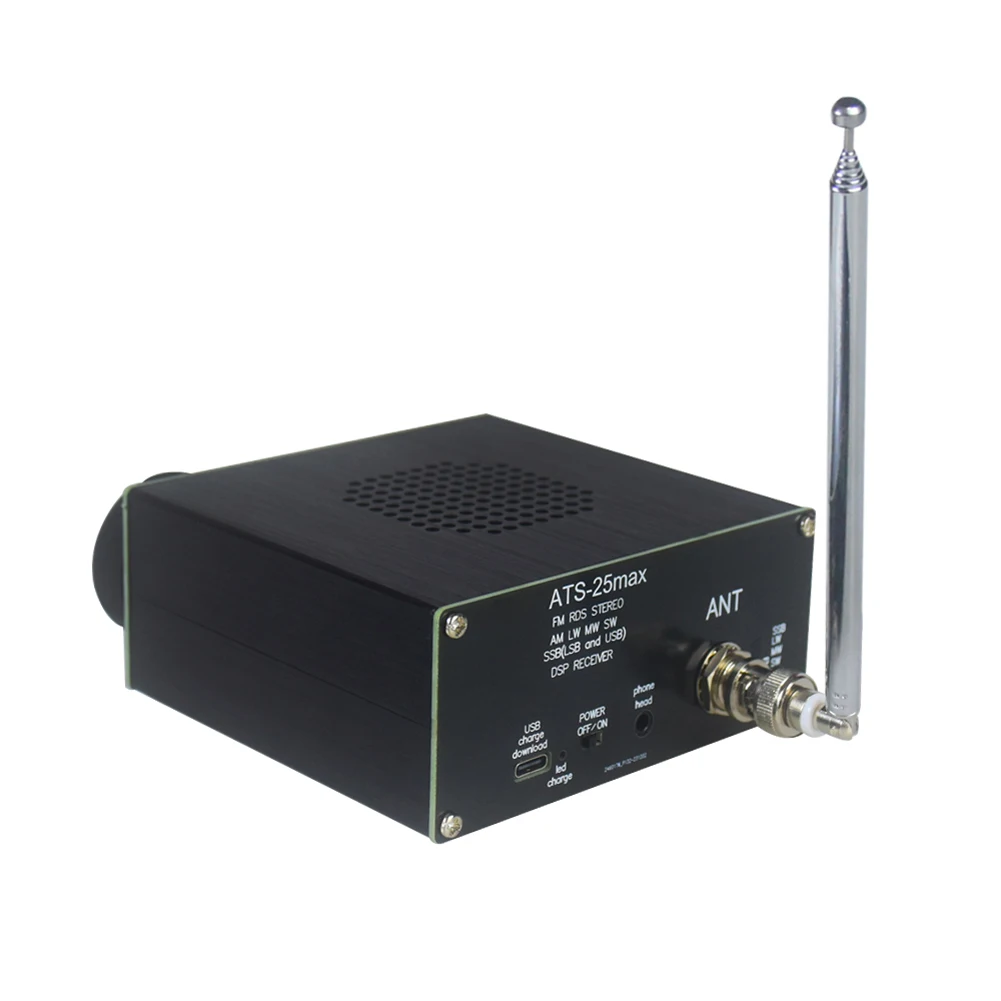 ATS25 Max Si4732 Полнодиапазонный радиоприемник FM RDS AM LW MW SW SSB DSP Портативное Радио WiFi 2,4-Дюймовый Сенсорный Экран Type-C Зарядка
