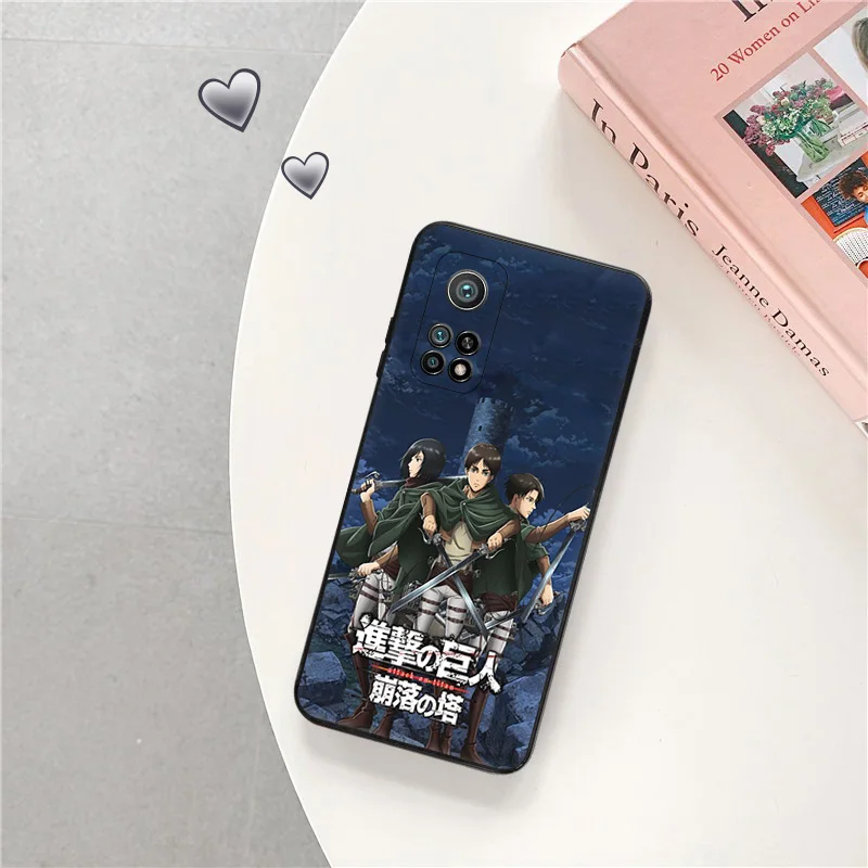 Чехол для телефона Xiaomi 12 13 Lite 12x 12s 12t Mi 11 11t 10 5G 10t Pro CC9 Note10 9 T Защитная Крышка камеры Levi Attack on Titan