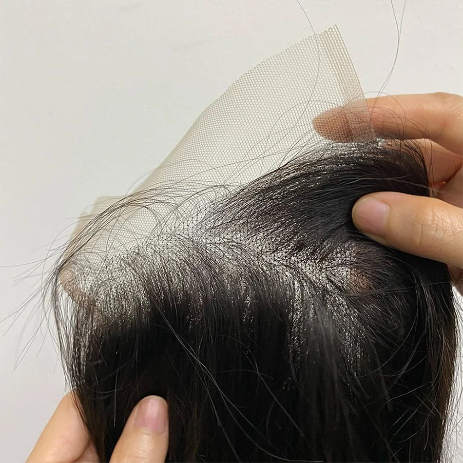 Кружевная Застежка 4x4 Бразильские Прямые Волосы На Теле Прозрачная Кружевная Фронтальная Застежка Только Натуральная Средняя Часть Бразильских Человеческих Волос