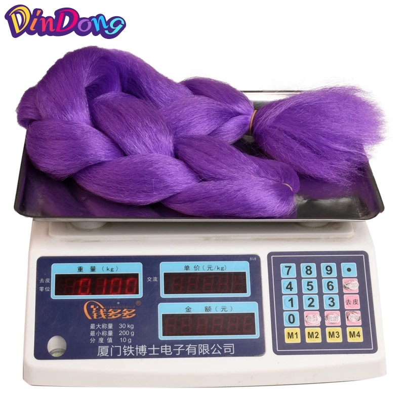 Гигантские косы DinDong 24 дюйма, блестящие волосы ночью, 100 г Светящихся синтетических мягких наращенных волос для плетения