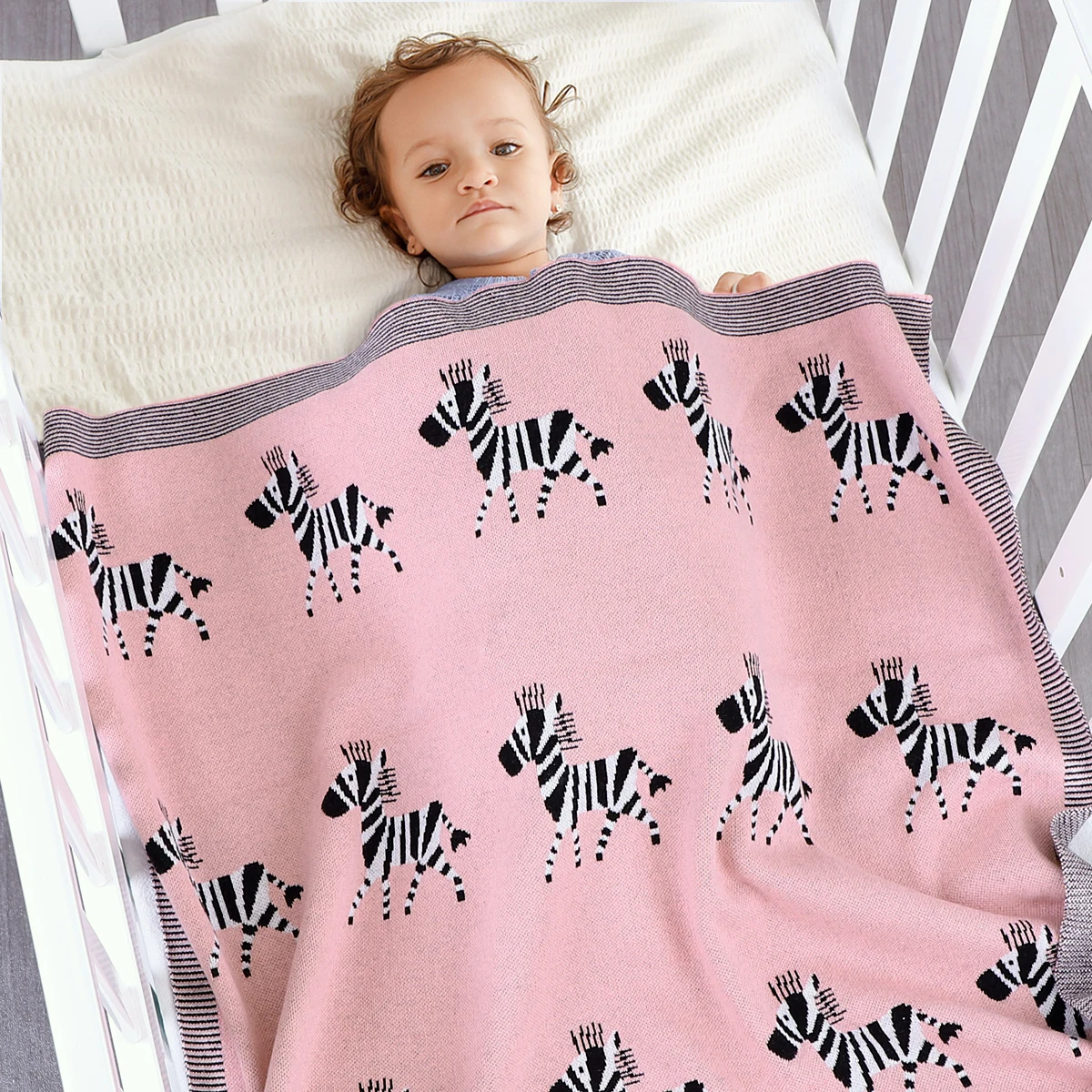 Новое осенне-зимнее детское одеяло из чистого хлопка с мультяшным жаккардовым чехлом, детское мягкое и удобное одеяло для хранения