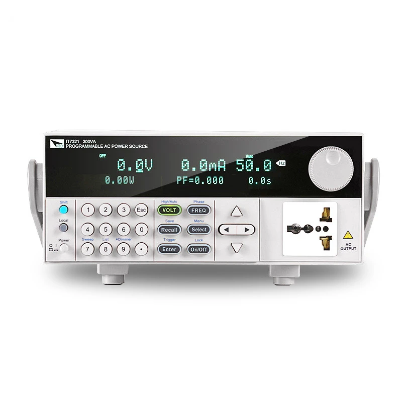 It7321 Программируемый источник питания переменного тока с переменной частотой, однофазный источник с переменной частотой 300 В / 3a / 300 Вт