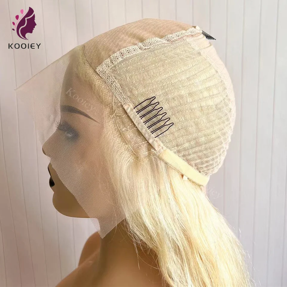 Омбре 4/613 Блондинистый Коричневый Кружевной парик из человеческих волос с фронтальной частью, прямые шелковые парики для женщин, полностью выщипанные Бразильские Бесклеевые