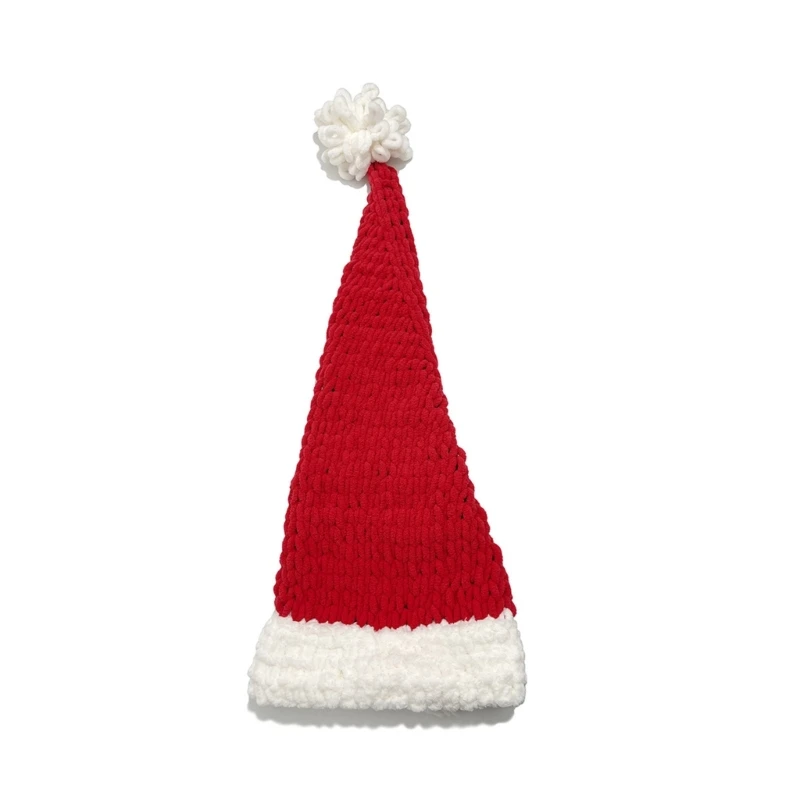 Теплая рождественская шапочка Зимняя вязаная шапка Санты для взрослых и подростков Ветрозащитная шапка Прямая поставка