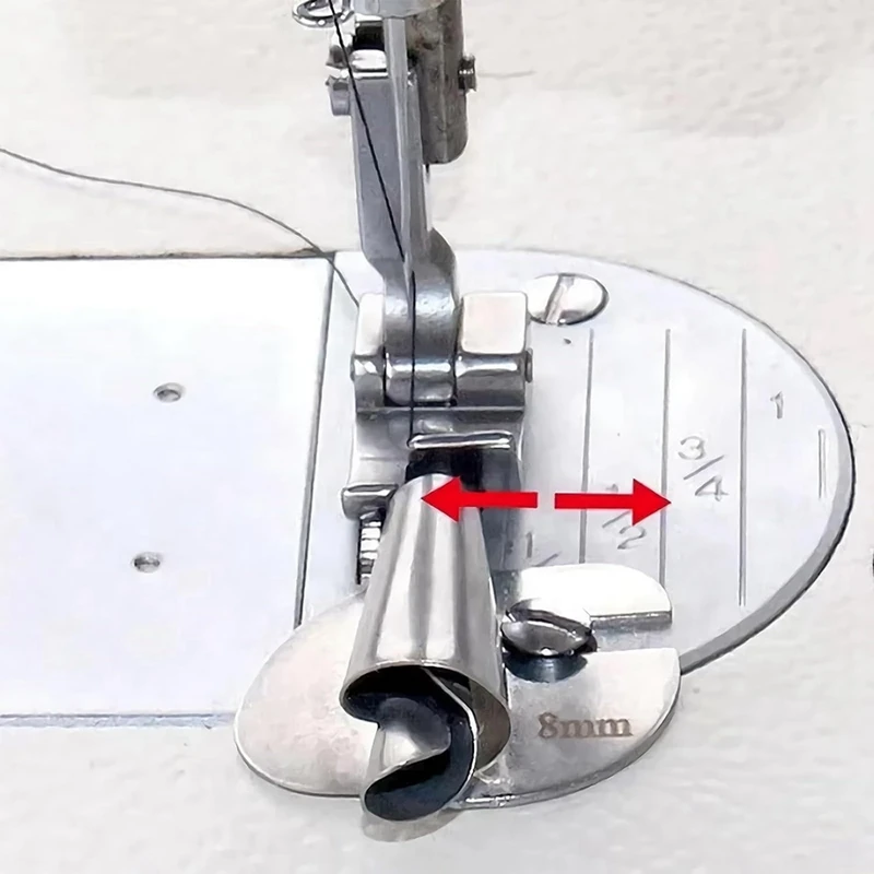 4шт Комплект ножек для швейной машины Шириной 7 мм с узким закатанным краем Прижимная лапка для швейной машины