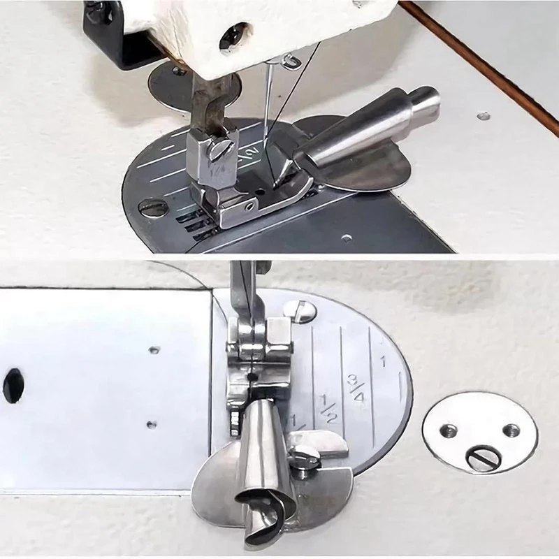 4шт Комплект ножек для швейной машины Шириной 7 мм с узким закатанным краем Прижимная лапка для швейной машины
