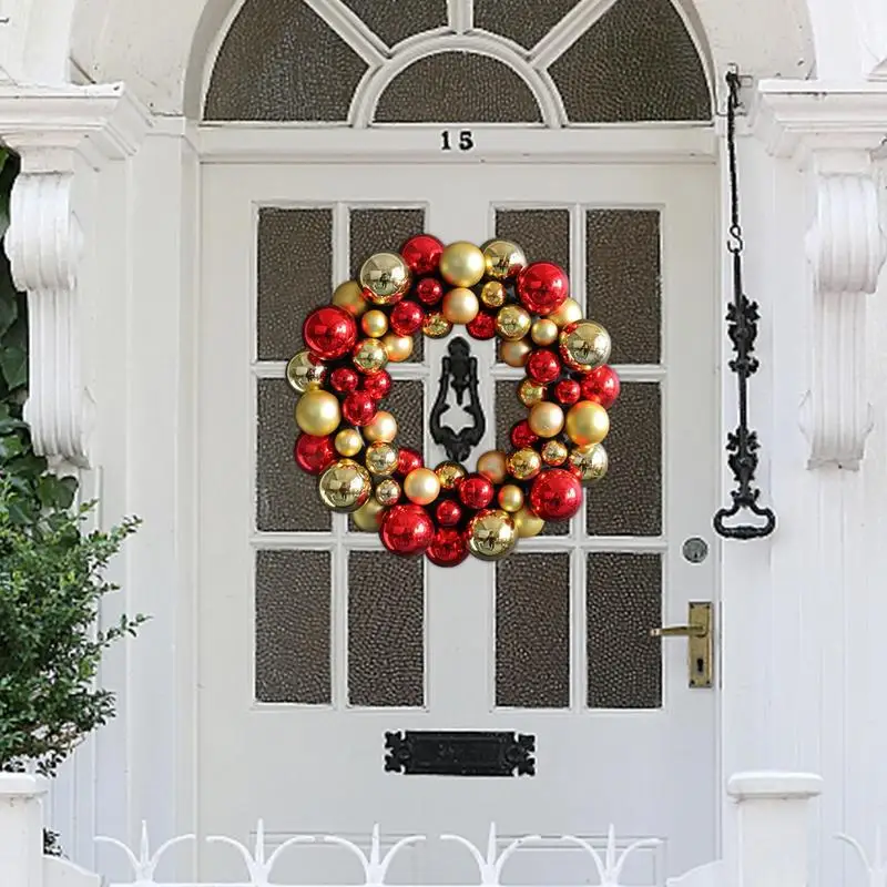 Рождественские венки для входной двери, украшения для рождественской елки, Венок для дверей отеля, Дизайн Рождественского шара Для создания рождественского настроения