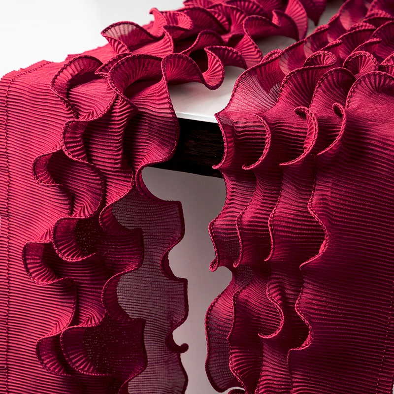 Платье из плиссированной кружевной ткани, Дизайнерские Аксессуары для одежды, Ткань для шитья одежды Оптом, Ткань по метру, Материал для поделок