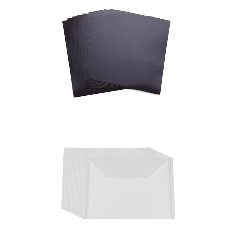 10 упаковок из прочного прозрачного пластикового конверта С карманами для хранения Комплект для вырезания штампов Набор для хранения трафаретов Комплект