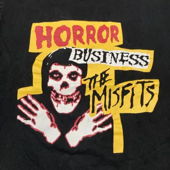 Рубашка Misfits с концертным туром рок-группы ужасов 00-х годов Футболка-скелет CB1138 с длинными рукавами