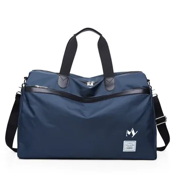 보스턴백 Мужская сумка для гольфа Boston из супер-волокнистой кожи, дорожная сумка для ручной клади большой емкости, дорожная сумка для гольфа в трендовом стиле с диагональным перекрестьем