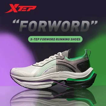 Мужские кроссовки Xtep, универсальная мужская спортивная обувь на толстой подошве, износостойкие мужские кроссовки на шнуровке с амортизацией 877219110001