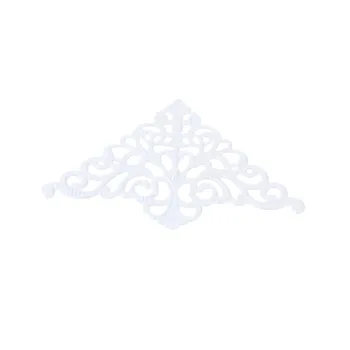 MIAOCHI 30шт Белый Филигранный Треугольник Обертывания Разъемы Ювелирные Изделия DIY Разъемы 4.8x7.5 см J0559
