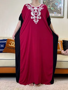 2023дубайское платье с вышивкой Абая с коротким рукавом из арабской высококачественной хлопчатобумажной удобной ткани, Женский мусульманский Кафтан, Турецкое платье, Лето