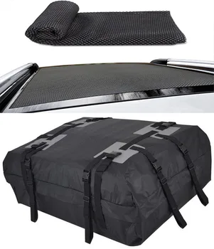 15 Кубических футов утолщенной ткани Оксфорд 600D, водонепроницаемой и солнцезащитной, сумка для крыши автомобиля, багажная сумка, сумка на крышу