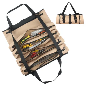 Новая многофункциональная сумка для инструментов из ткани Оксфорд большой емкости, портативная сумка для хранения оборудования для обслуживания автомобиля и дома, сумка для инструментов на плечо