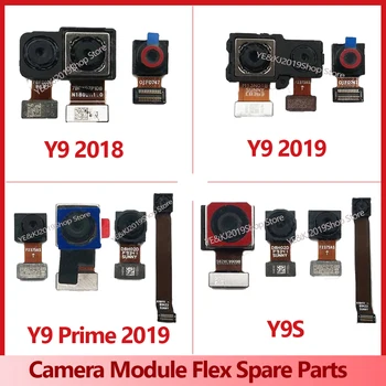 Для Huawei Y9 Prime 2019 2018 Y9s Модуль камеры для селфи с фронтальной стороны, обращенный к задней стороне, Гибкие Запасные части, оригинальная задняя фронтальная камера