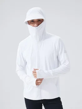 Летние пальто с защитой от УФ-лучей UPF 50 +, мужская ультралегкая спортивная одежда, верхняя одежда с капюшоном, мужские ветровки, повседневные куртки