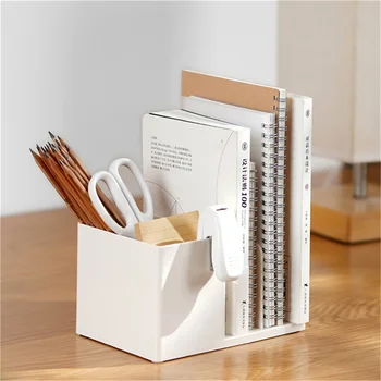 Настольные подставки для книг, держатель книжной полки Белого цвета, подставки для книг в простом стиле, органайзер для файлов на офисном столе для классной комнаты