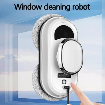 Ультратонкий робот-пылесос для мытья окон, электрический стеклоочиститель Limpiacristales с дистанционным управлением для дома