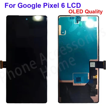 OLED LCD хорошего качества для Google Pixel 6 Экран дисплея Pixel6 с рамкой, сенсорная панель, дигитайзер для Google Pixel 6 LCD