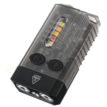 Брелок-фонарик Перезаряжаемый карманный фонарик LED 13 режимов освещения 1000 люмен IPX4 Мини-фонарик
