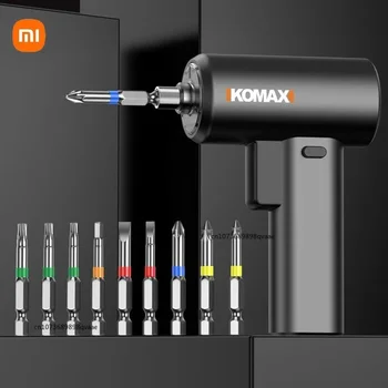 Набор электрических отверток Xiaomi, перезаряжаемая Многофункциональная мини-электрическая дрель 4,2 В, Набор электроинструментов для домашнего обслуживания.