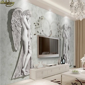 обои для фотообоев beibehang на заказ большая фреска Европейский ангел спальня гостиная настенный телевизор papel de parede 3d обои
