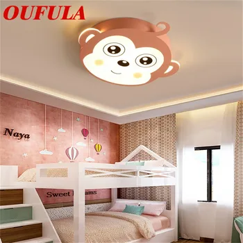 Детский потолочный светильник RONIN, обезьяна, современная мода, подходит для детской комнаты, спальни, детского сада