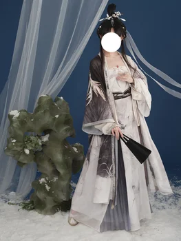 Китайская традиционная одежда Hanfu JX3 Онлайн игра Косплей Костюм с ручной вышивкой Платье сценическое представление SSY