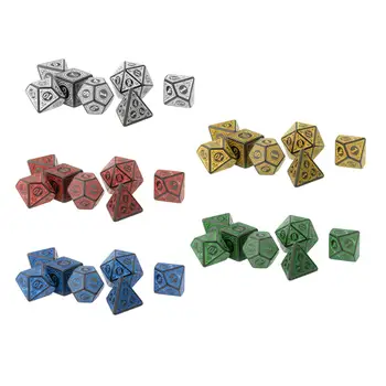 набор кубиков из 7 предметов, многогранный набор кубиков DND для ролевых игр DND и