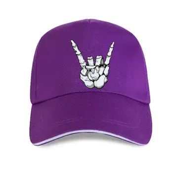 новая кепка шляпа Скелет Рок Знак Руки Бейсбольная Кепка Группа Музыка Металл Дьявольские Рога