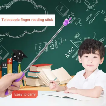 Руководство по чтению пальцами, инструменты для дошкольного обучения детей, Классная доска, Указка, Выдвижные палочки, Обучающие игрушки