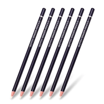 Набор карандашей-ластиков 6ШТ, ИДЕАЛЬНО подходящих для создания эскизов, карандаши для рисования угольными карандашами