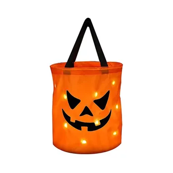 Ручная сумка-тыква для Хэллоуина 3D, детская подарочная сумка, подарок для фестиваля призраков, ручная сумка для конфет, декоративный сахар