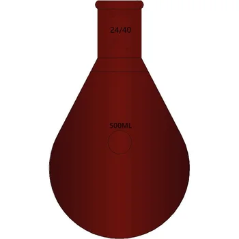 Синтетические коричневые Толстостенные бутылки в форме баклажана для роторных испарителей, Толстостенные, Колба из боросиликатного стекла, F31