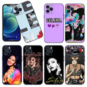 Чехол для телефона Selena Quintanilla для Apple iPhone 12 13 Mini 11 Pro Max XR X XS MAX 8 7 6S 6 Plus SE 5S 5 2020 Мягкий черный чехол из ТПУ