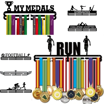 Модный держатель для медалей, полка для настенного монтажа-Вешалка для медалей для показа медалей по гимнастике, футболу, бегу