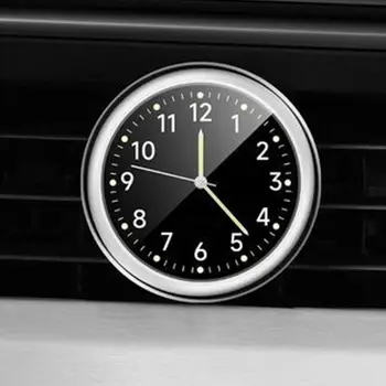 Автомобильные часы, светящиеся мини-автомобили, внутренние наклеивающиеся цифровые часы, механика, кварцевые часы, авто Орнамент, Автомобильные аксессуары, подарки