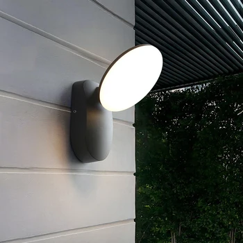 Наружный светодиодный садовый светильник, украшение, Датчик движения PIR, Водонепроницаемый настенный светильник, алюминиевый корпус лампы AC85-265V