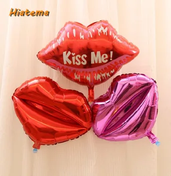 Надувные воздушные шары из фольги для губ kiss me LIP большого размера 50 *30 см, мультяшное украшение для дня рождения, свадьбы, вечеринки Globos, надувные воздушные шары