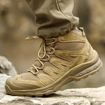 Тактические армейские ботинки Army Fans, мужские тренировочные армейские ботинки для пустыни, уличная нескользящая износостойкая походная обувь