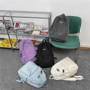Модный холщовый рюкзак Ins Студенческая универсальная сумка большой емкости для мужчин и женщин, школьная сумка для подростковых покупок и путешествий