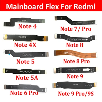 Основной Разъем Основной Разъем Материнской платы Гибкий Кабель Лента Для Xiaomi Redmi Note 4 4X5 5A 6 7 8 9 Pro 9s 8T Запасная Часть