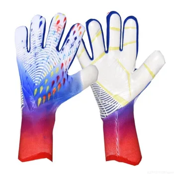 Профессиональные латексные футбольные перчатки Перчатки Вратаря футбольного мяча Для детей и взрослых, Утолщенная Защитная Перчатка футбольного вратаря для детей