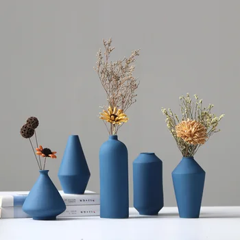 Украшение вазы гостиная цветочная композиция сухая цветочная ваза Morandi Nordic decoration Цзиндэчжэнь Керамическая Ваза оптом