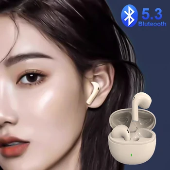 Беспроводные наушники Bluetooth, наушники 5.3 TWS, мини-наушники-вкладыши с микрофоном, спортивная шумоподавляющая водонепроницаемая гарнитура для Huawei