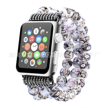 Ремешок uhgbsd для Apple Watch 45 мм 44 41 40 42 38/ Часы-браслет Ultra 49 / SE, керамический браслет для рук iWatch серии 1-8