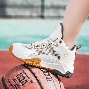Детская баскетбольная обувь 2023 Баскетбольные кроссовки Детские спортивные баскетбольные ботинки унисекс для мальчиков Уличные нескользящие Бесплатная доставка